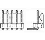 TE CONNECTIVITY 矩形连接器 - 针座 - 公插针 5-641127-7