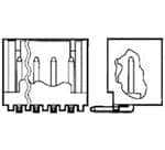 TE CONNECTIVITY 矩形连接器 - 针座 - 公插针 3-644489-1
