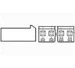 TE CONNECTIVITY 矩形连接器 - 外壳 647171-4