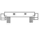 TE CONNECTIVITY 矩形连接器 - 板垫片/叠接器（板对板） 5917629-2