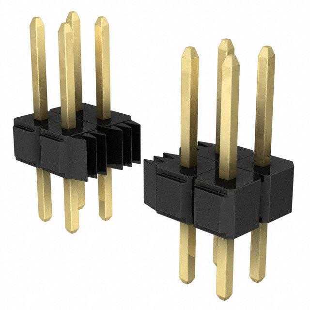 3M 矩形连接器 - 针座 - 公插针 929665-09-16-I