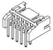 CJT/深圳长江连接器 矩形连接器 - 针座 - 公插针 A2006WR-2x12P