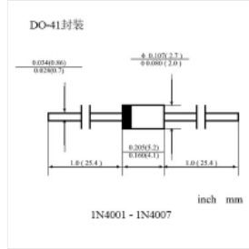 DOWO/杭州东沃电子 整流二极管/整流桥 1N4001