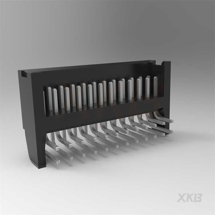 XKB CONNECTIVITY/中国星坤 矩形连接器 - 针座 - 公插针 X2530WR-2x12-PTSN
