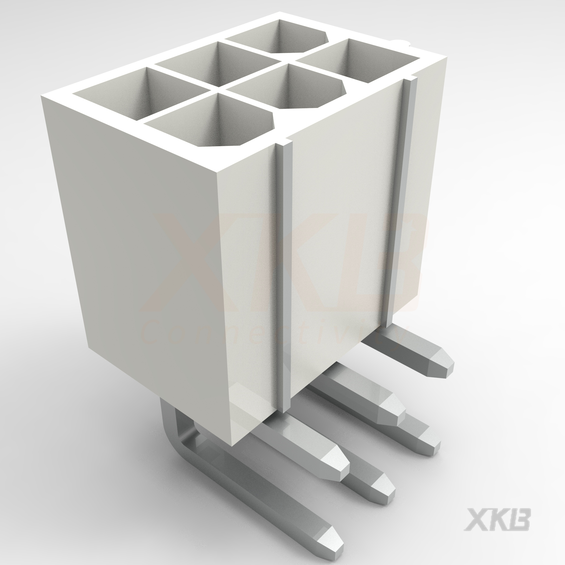 XKB CONNECTIVITY/中国星坤 矩形连接器 - 针座 - 公插针 X9357WR-2x03-N2SN