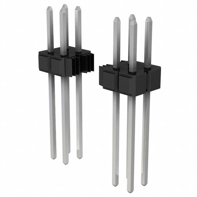 3M 矩形连接器 - 针座 - 公插针 929836-04-23