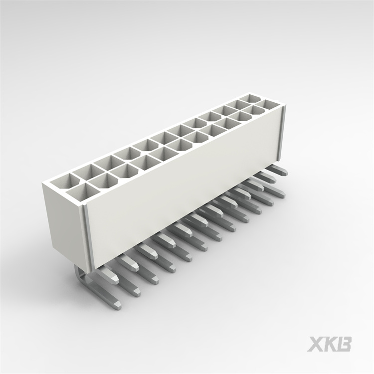 XKB CONNECTIVITY/中国星坤 矩形连接器 - 针座 - 公插针 X9357WR-2x12-N2SN