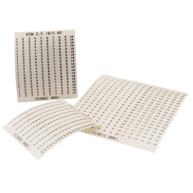 WEIDMüLLER 接线座- 配件 - 标记条 1630200001