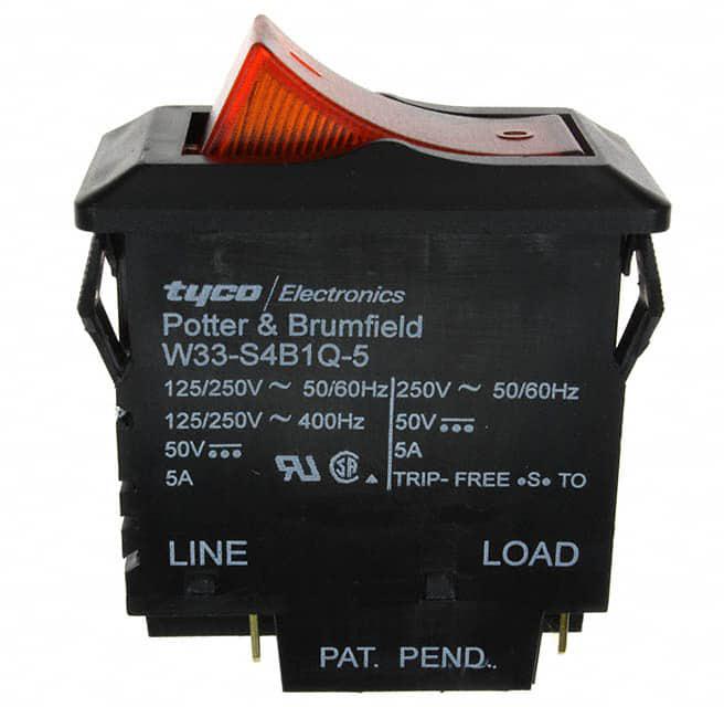 TE CONNECTIVITY 断路器 W33-S4B1Q-5