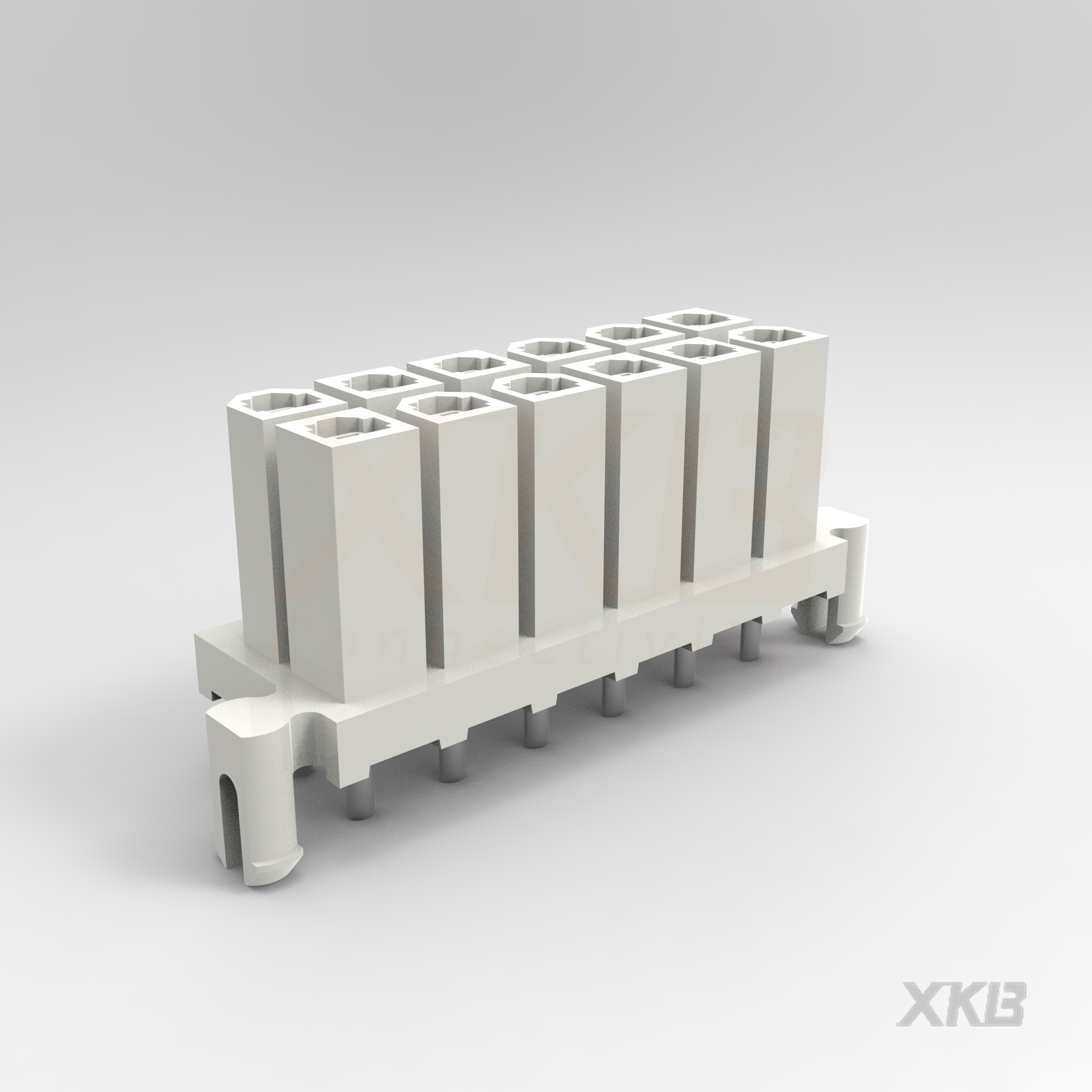 XKB CONNECTIVITY/中国星坤 矩形连接器 - 针座 - 公插针 X9357WV-2x06S-N0SW