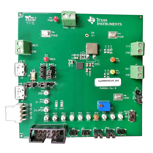 TEXAS INSTRUMENTS 评估、开发板开发工具 BQ25895MEVM-664