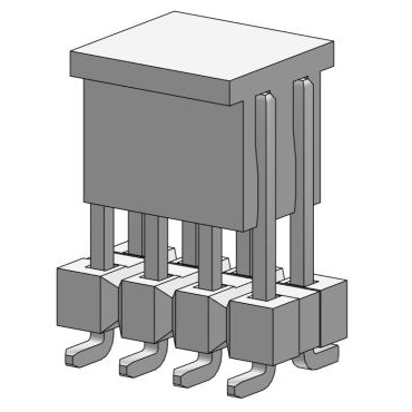 MOLEX 矩形连接器 - 针座 - 公插针 879200830