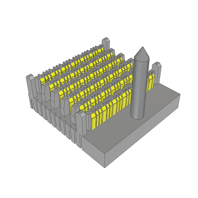 SAMTEC 模块化连接器 - 接线块 EBTM-6-12-2.0-S-VT-1-L