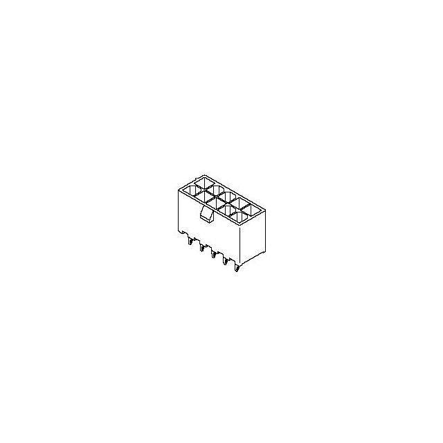 MOLEX 矩形连接器 - 针座 - 公插针 435882001