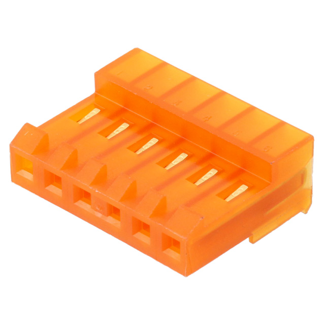 TE CONNECTIVITY 矩形连接器 - 自由悬挂/面板安装 641217-6