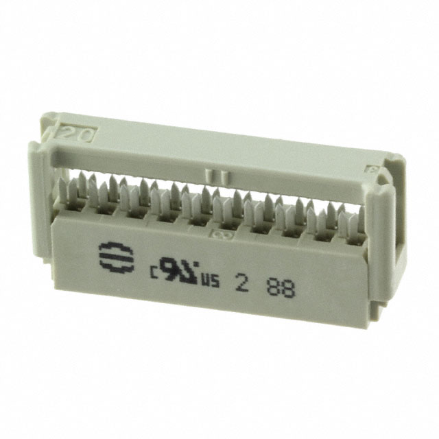 HARTING 矩形连接器 - 自由悬挂/面板安装 09185206803