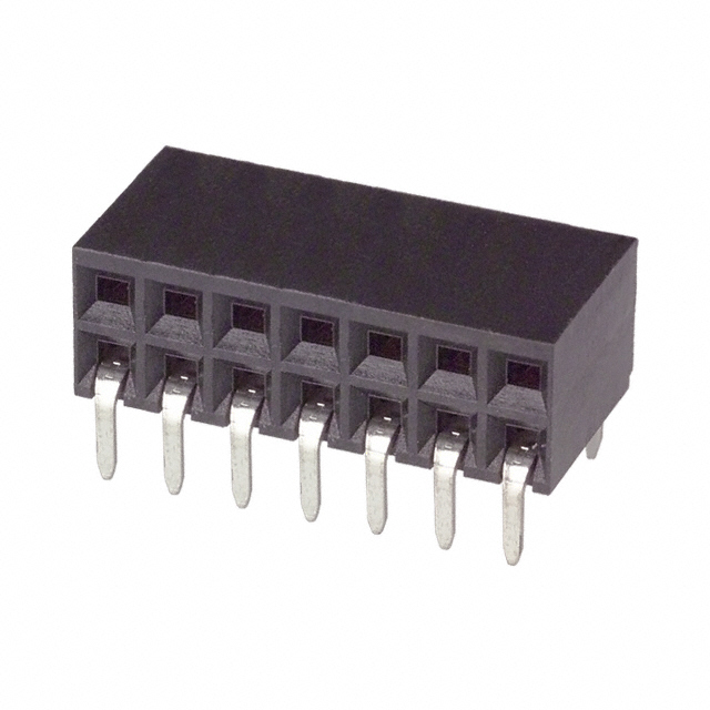 TE CONNECTIVITY 矩形连接器 - 针座 - 插座/母插口 1-535512-7