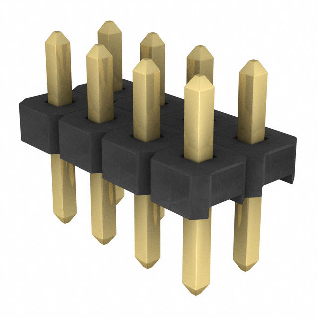 SAMTEC 矩形连接器 - 针座 - 公插针 TLW-104-06-G-D