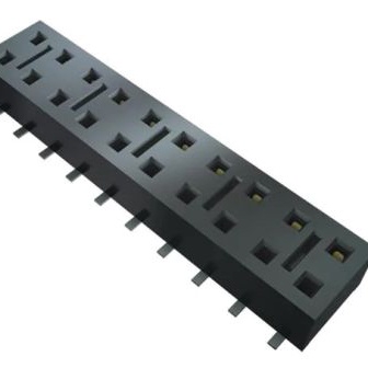 SAMTEC 矩形连接器 - 针座 - 插座/母插口 HLE-105-02-S-DV-K-TR