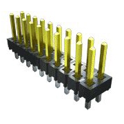 SAMTEC 矩形连接器 - 针座 - 公插针 TSW-105-07-T-S