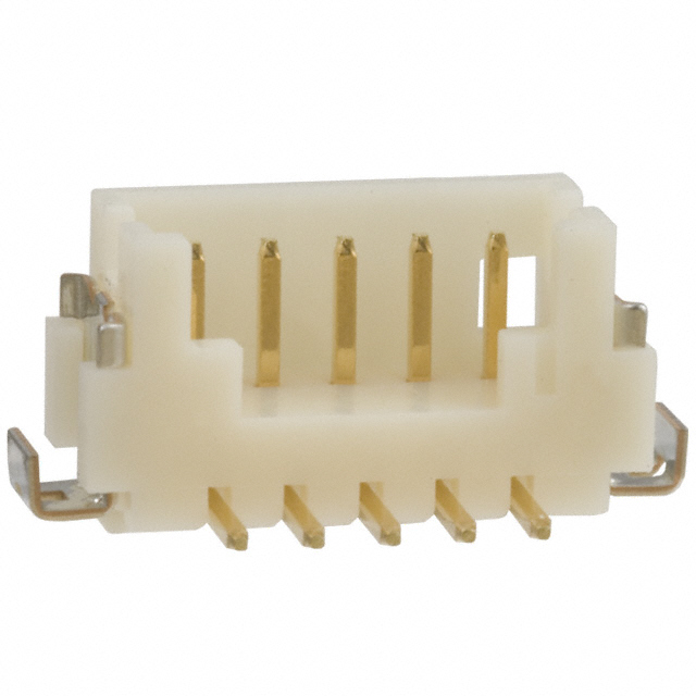 HIROSE ELECTRIC 矩形连接器 - 针座 - 公插针 DF13-5P-1.25V(76)