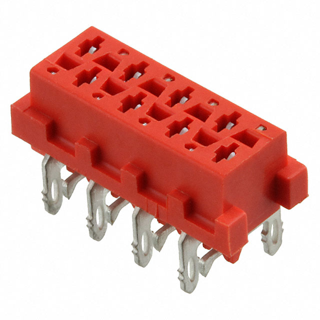 TE CONNECTIVITY 矩形连接器 - 针座 - 插座/母插口 100411-8