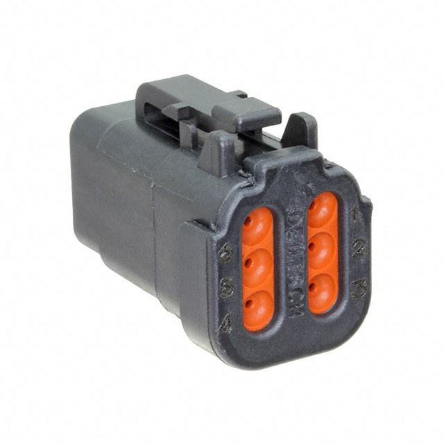 TE CONNECTIVITY 汽车连接器 DTM06-6S-E005