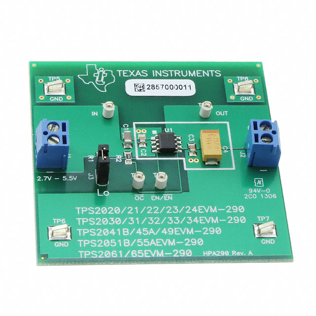 TEXAS INSTRUMENTS 评估、开发板开发工具 TPS2020EVM-290