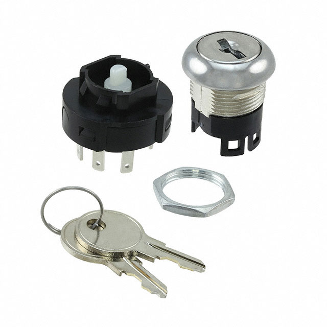 C&K 钥匙锁开关 H201132F205NQ