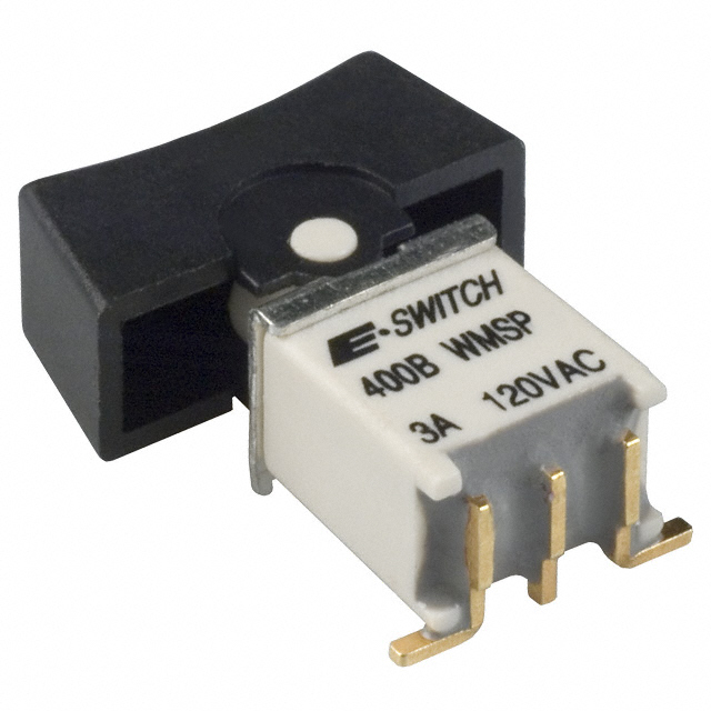 E-SWITCH 翘板开关 400B-WMSP1-R2-BLK-SM6-Q-E