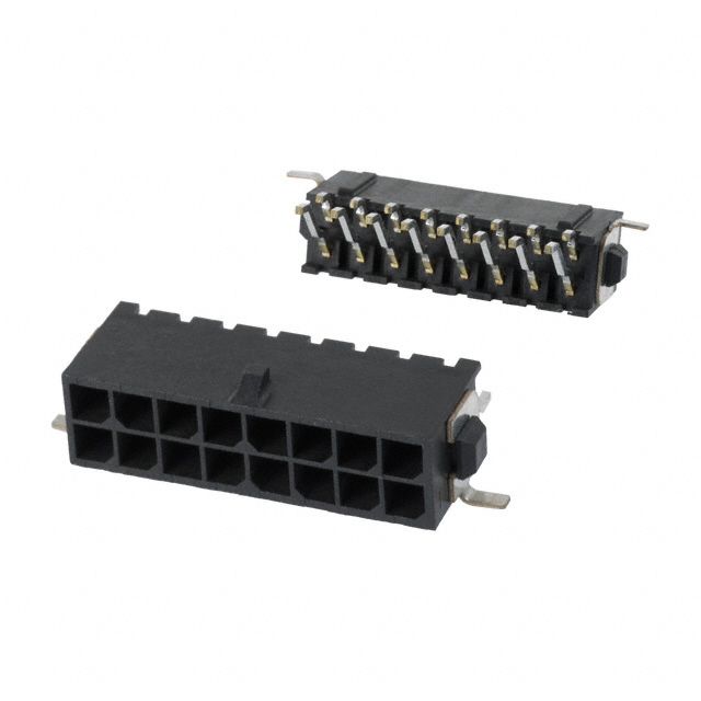 TE CONNECTIVITY 矩形连接器 - 针座 - 公插针 4-794627-6