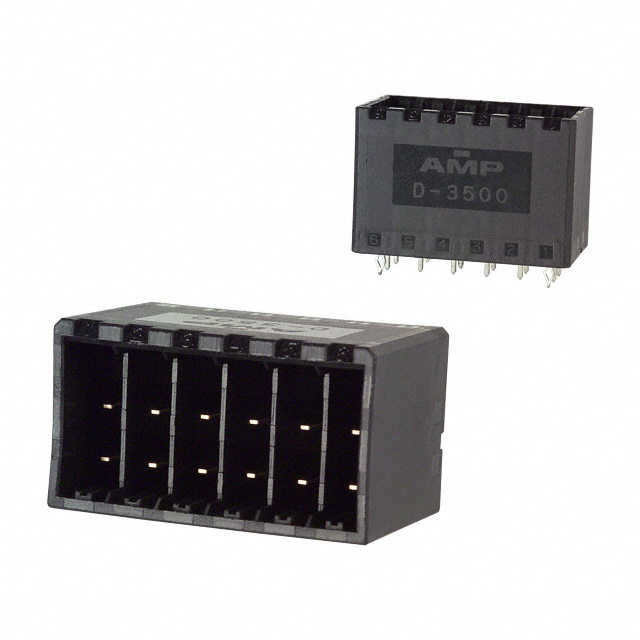TE CONNECTIVITY 矩形连接器 - 针座 - 公插针 316516-2