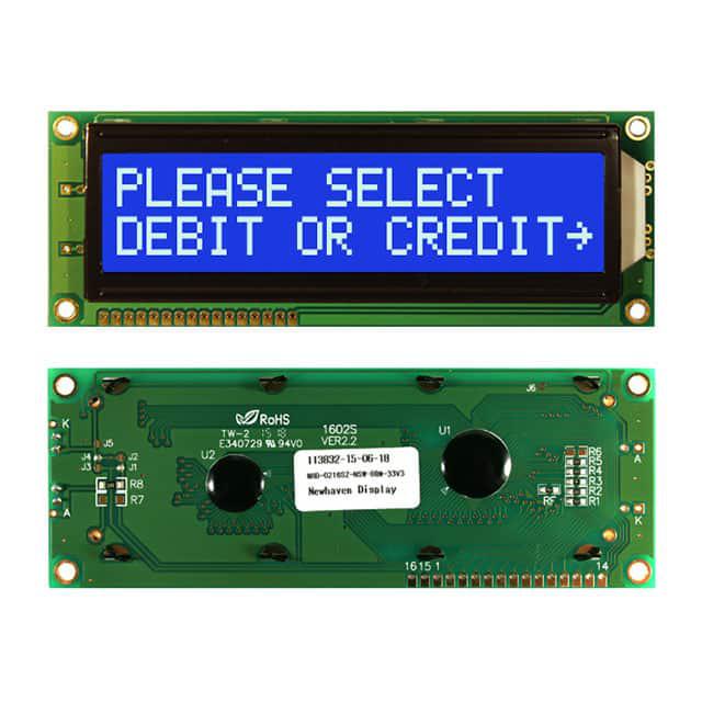 NEWHAVEN DISPLAY LCD显示器件 NHD-0216SZ-NSW-BBW-33V3